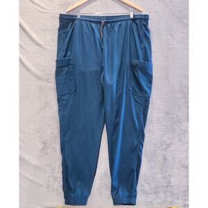 Carharrt Womens Caribbean Blue Rugged Flex Peak Cargo Jogger Scrub Pants Size 2X